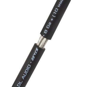 DL Audio Raven Power Cable 8 Ga Black - ракурс 2