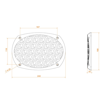 DL Audio Gryphon Pro 69 Grill Black - ракурс 2